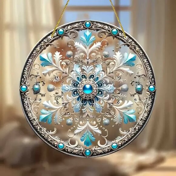 Large Snowflake Acrylic Suncatcher - Picture 3 of 3